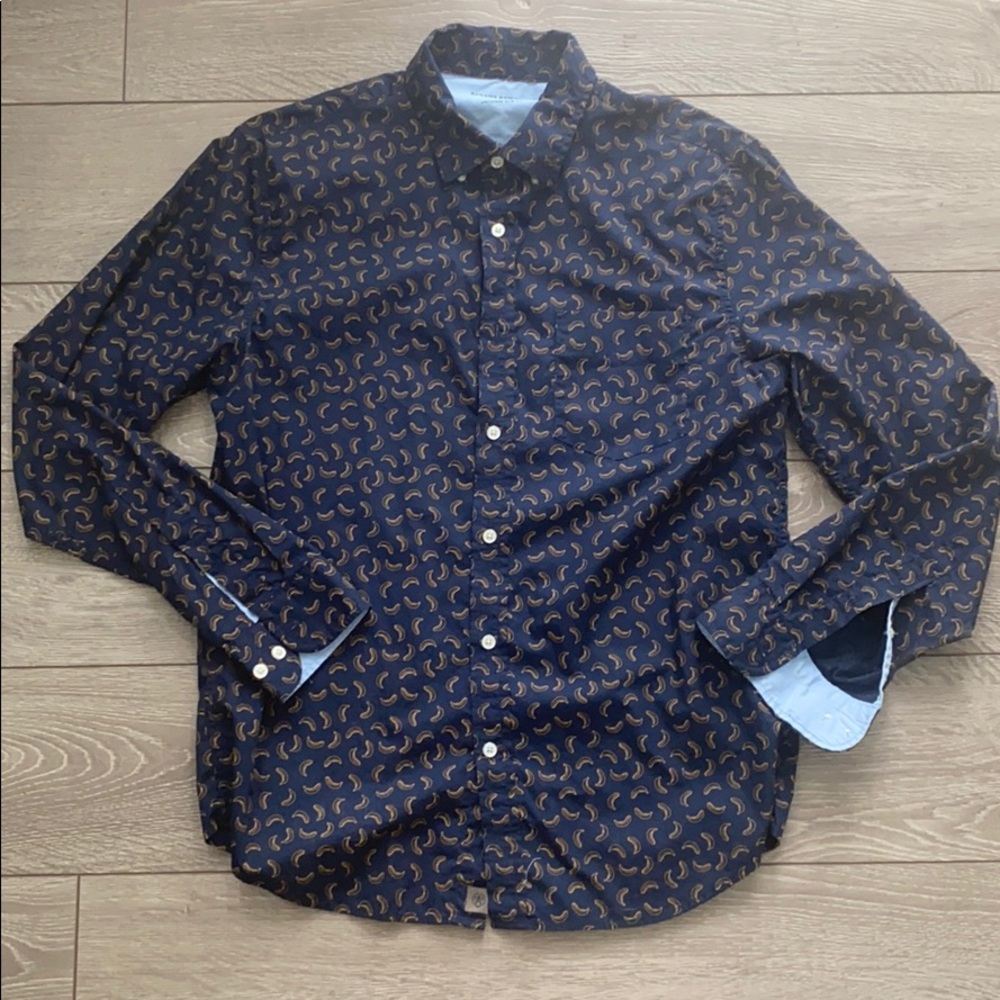 Banana Republic Luxe Poplin Button Down, Size L